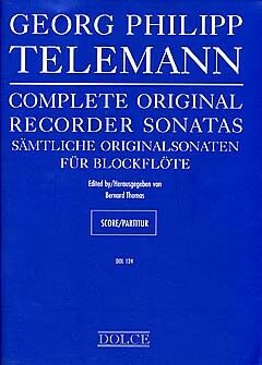 Telemann, G P: Complete original recorder Sonatas