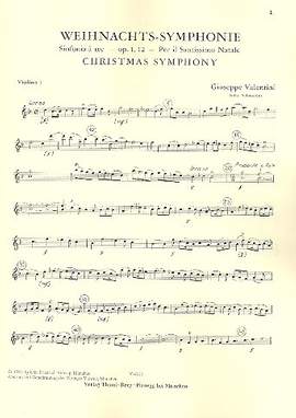Valentini, G: Weihnachtssinfonie