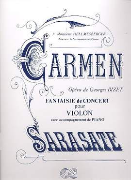 Bizet, G: Carmen Fantaisie op 25