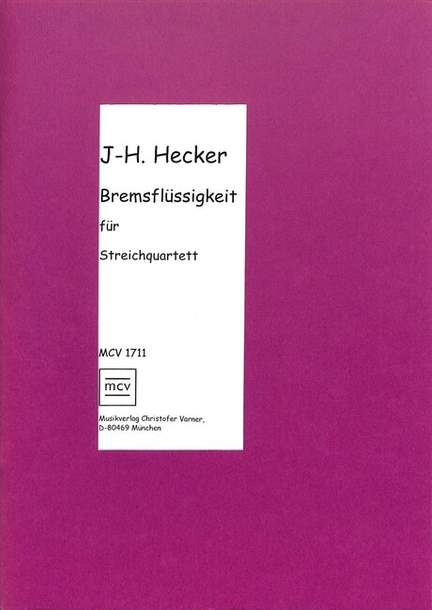 Hecker, J: Bremsflüssigkeit