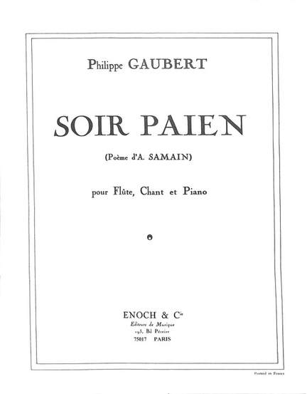 Gaubert, P: Soir paien