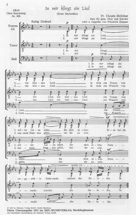 Chopin, F: In mir klingt ein Lied