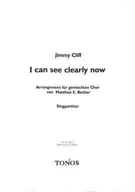 Cliff, J: I can see clearly now