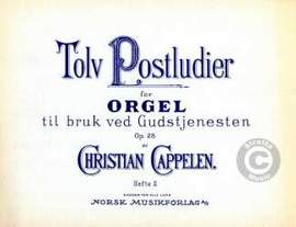 Cappelen, C: 12 Postludier 2 op 28 (7-12)