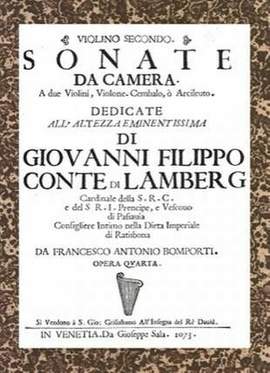 Bonporti, F A: Sonata da camera op 4 87