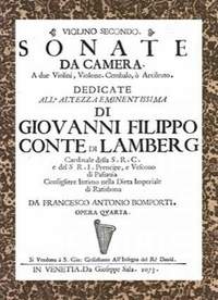 Bonporti, F A: Sonata da camera op 4 87