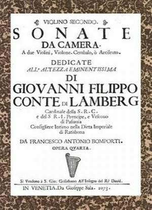Bonporti, F A: Sonata da camera op 4 87