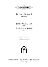 Bartmuß, R: Sonate 3 G-Dur op 39 +