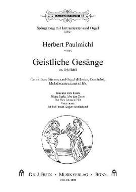Paulmichl, H: Geistliche Gesänge op 110 Bd 1