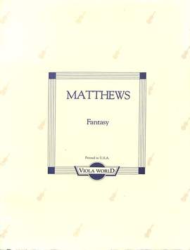 Matthews, A: Fantasie