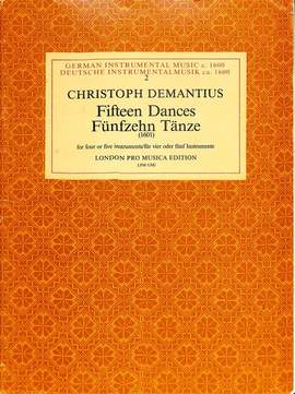 Demantius, C: 15 Dances (1601)