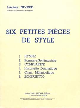 Niverd, L: 6 Petites pieces de style