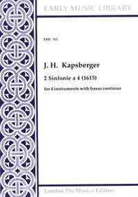 Kapsberger, J H v: 2 Sinfonie a 4 315