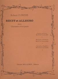 Clérisse, R: Recit et allegro