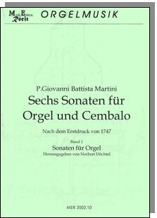 Martini, G B: 6 Sonaten 1 - 3 Sonaten für Orgel