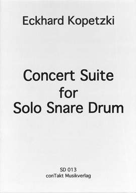 Kopetzki, E: Concert Suite for solo snare drum