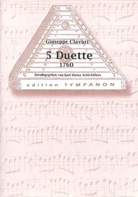 Clavari, G: 5 Duette um 1760