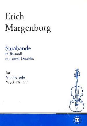 Margenburg, E: Sarabande fis-moll mit 2 Doubles Werk Nr 59