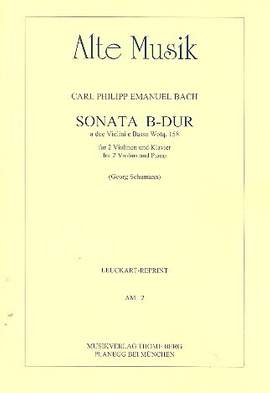 Bach, C P E: Sonate B-Dur WQ 158