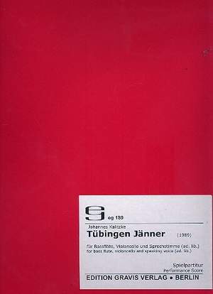 Kalitzke, J: Tübingen Jänner