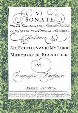 Barsanti, F: 6 Sonaten op 2