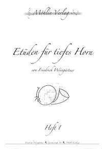 Weingärtner, F: Etüden 1 für tiefes Horn