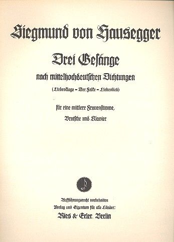 3 Gesänge