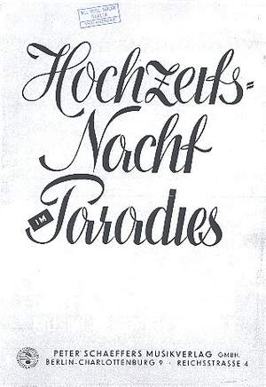 Schroeder, F: Hochzeitsnacht im Paradies