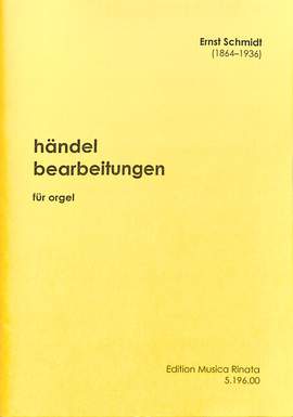 Schmidt, E: Händel Bearbeitungen