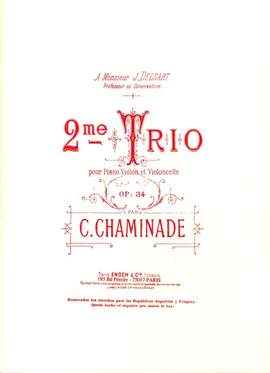 Chaminade, C: Trio op 34/2