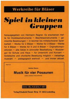 Banco, G: Musik für 4 Posaunen op 83
