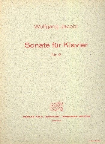 Jacobi, W: Sonate 2
