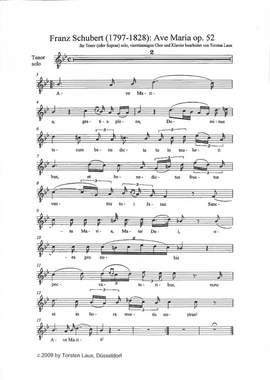 Schubert, F: Ave Maria op 52/6 D 839