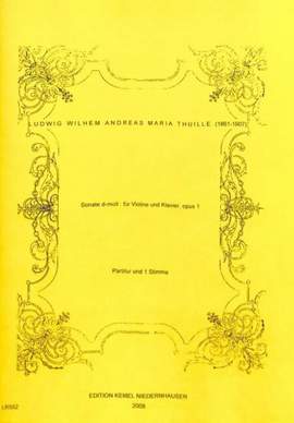 Thuille, L: Sonate in d Minor D minor op. 1
