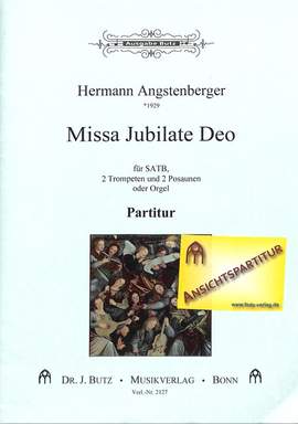 Angstenberger, H: Missa jubilate deo