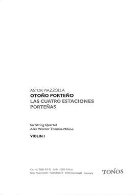 Piazzolla, A: Otono porteno
