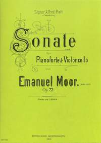 Moór, E: Sonate c Minor C minor op. 22