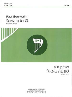 Ben-Haim, P: Sonata in G