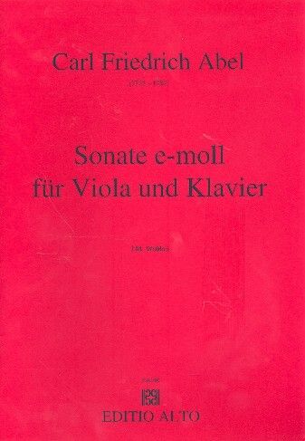 Abel, C F: Sonate e-moll