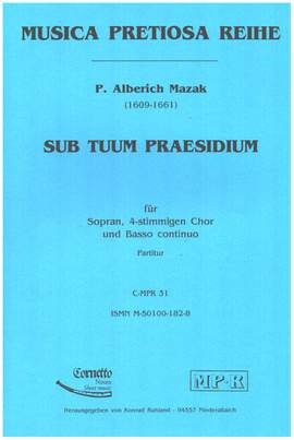 Mazak, A: Sub tuum praesidium