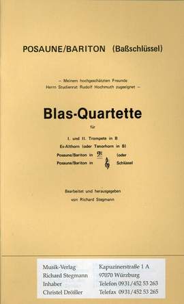 Stegmann, R: Blasquartette