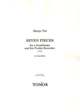 Tal, M: 7 pieces for a gentleman and his treble recorder