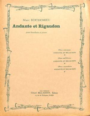 Berthomieu, M: Andante + Rigaudon