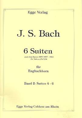 Bach, J S: 6 Suiten Bd 2 (Nr 4-6) nach BWV 1007-1012