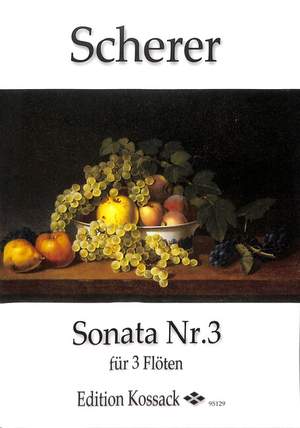 Scherer, J: Sonate 3 D-Dur