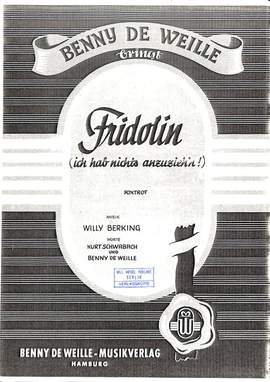 Berking, W: Fridolin (ich hab nichts anzuzieh'n)