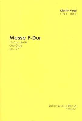 Vogt, M: Messe F-Dur