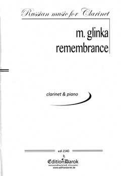 Glinka, M: Remembrance