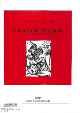 Glière, R: Concerto für Horn und Orchester B flat major Op. 91