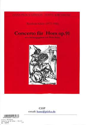 Glière, R: Concerto für Horn und Orchester B flat major Op. 91